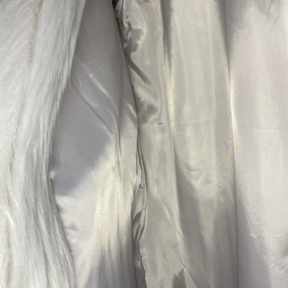 NWT | Express Faux Fur Silver | Lilac Coat - Picture 9 of 13